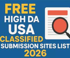 Free High DA USA Classified Submission Sites List 2026