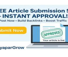 Free Article Submission Sites List