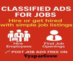 Classified Ads for Jobs