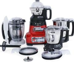 Panasonic MX-AE475 (Red) | Monster 750 Watts Juicer Mixer Grinder |With 3 Stainless Steel