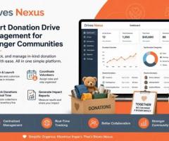 Donation Drive Management Software & Nonprofit Donation Tracking Platform