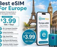 Best eSIM For Europe | Stay Connected Across Europe with eSIMTRAV