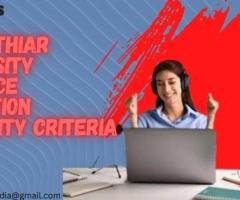 Bharathiar University Distance Education Eligibility Criteria