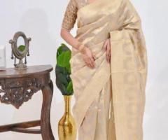 Elegant Gold Banarasi Saree Collection