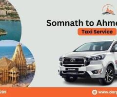 Affordable Somnath to Ahmedabad Taxi Service | Darpan Cabs