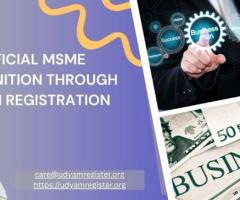 Official MSME Recognition Through Udyam Registration